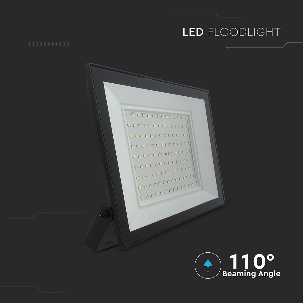 100W LED Floodlight 4000K Black Body img 2