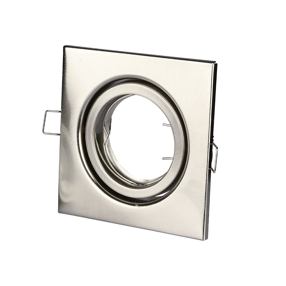 Adattatore per Faretti GU10Quadrato Regolabile Satin Nickel