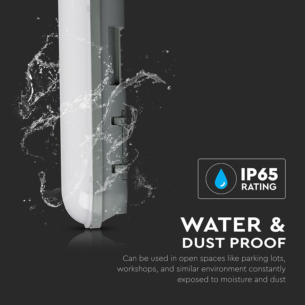 Lampada LED Impermeabile PC/PC 600 mm 18W Bianco naturale img 1