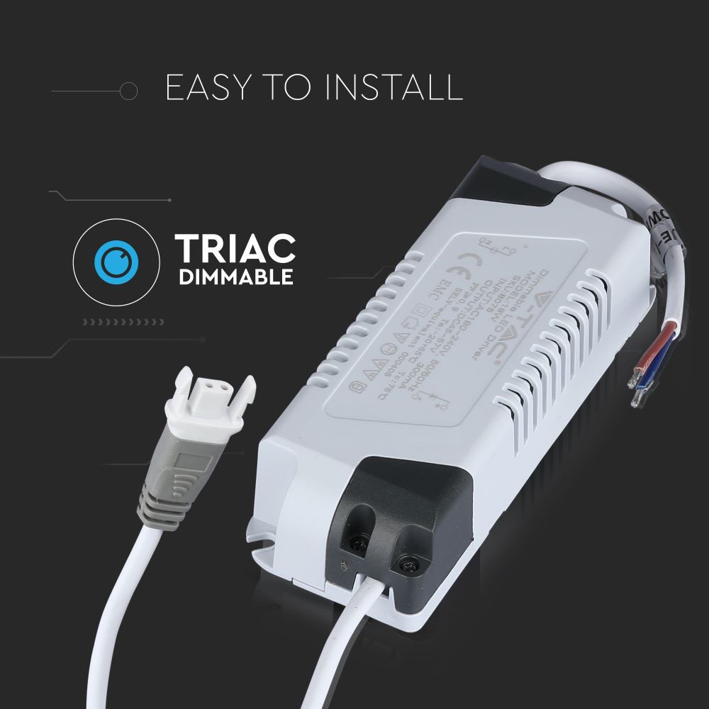 18W Dimmerabile Driver per VT-1805 img 1