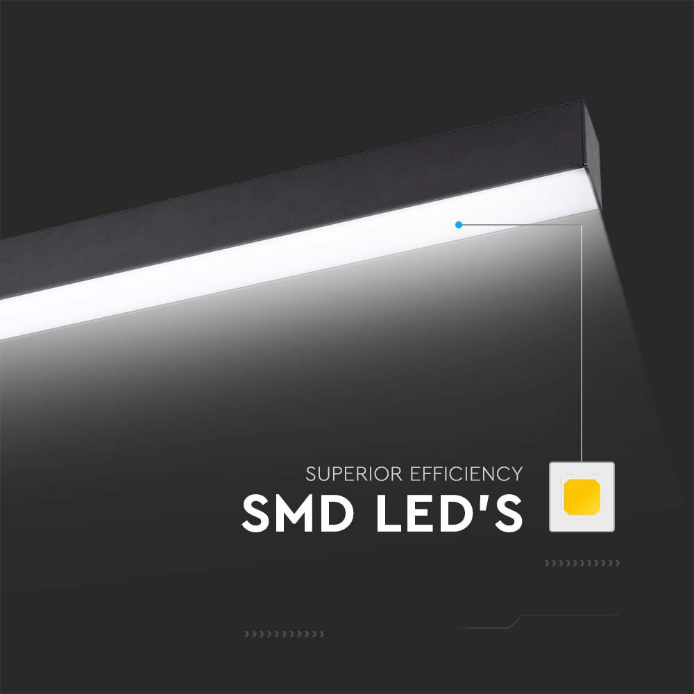 Linear Light SAMSUNG CHIP 40W Surface Black Body 6500K