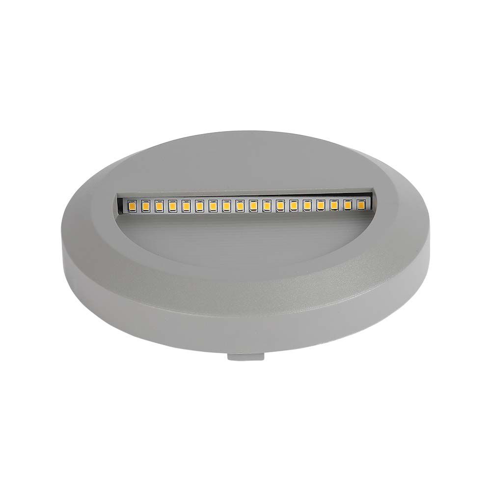 2W LED Step Grey Body Round 3000K img 3