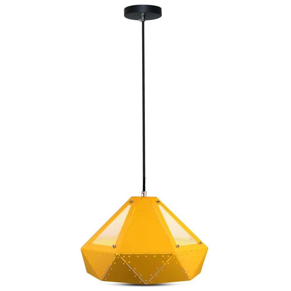 Pendente Light Pastel Prism Giallo 310 x 180 mm