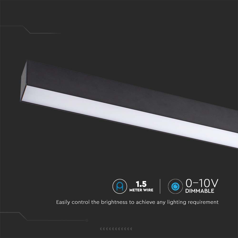 Linear Light SAMSUNG CHIP 40W Surface Black Body 6500K img 1