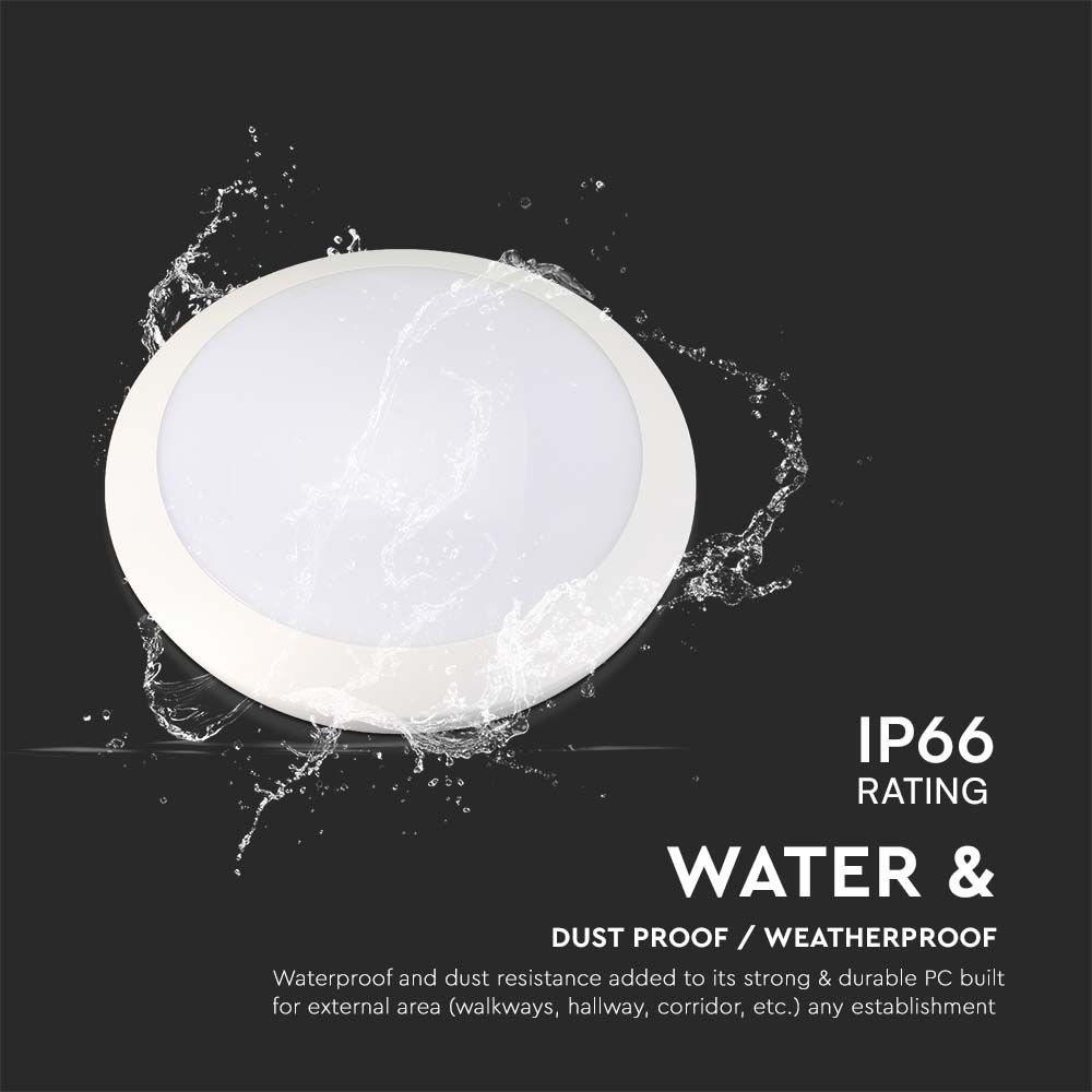 20W Domelight With Sensor Microwave CCT Adjustable IP66 img 4