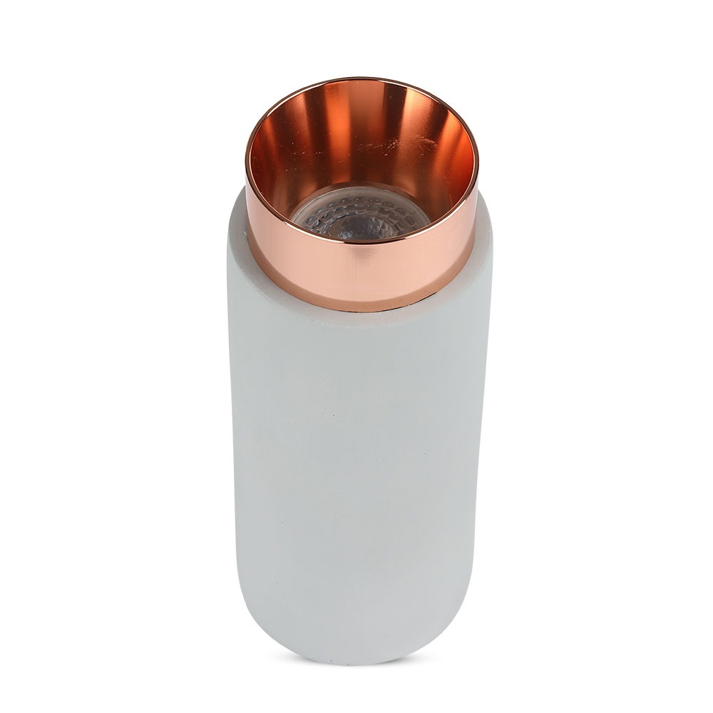 GU10 Fitting Gesso Metal Grey Concrete Matt Rose Gold Bottom img 3