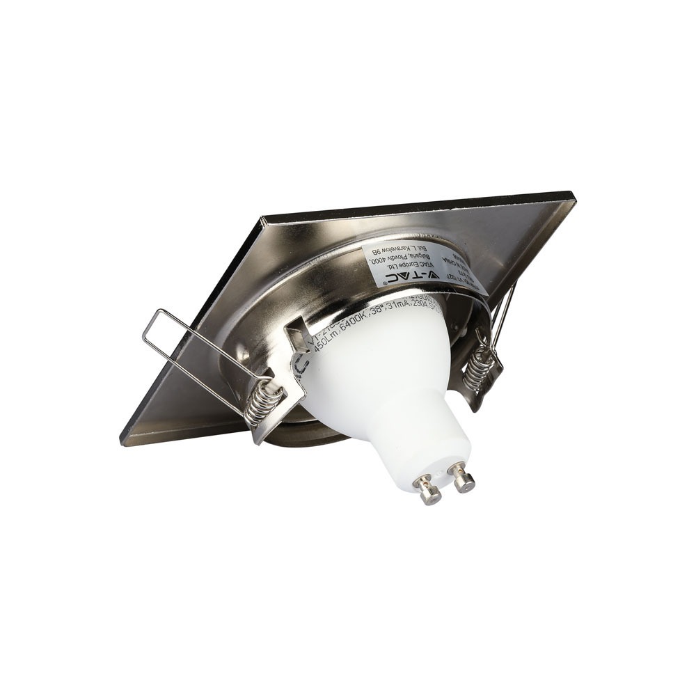 Adattatore per Faretti GU10Quadrato Regolabile Satin Nickel img 4