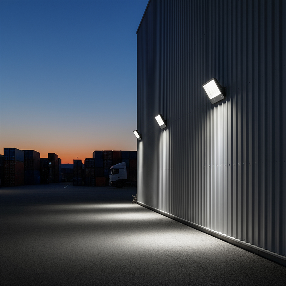 300W LED Floodlight CREE CHIP Black Body Grey Glass 6500K 135LM/W img 1