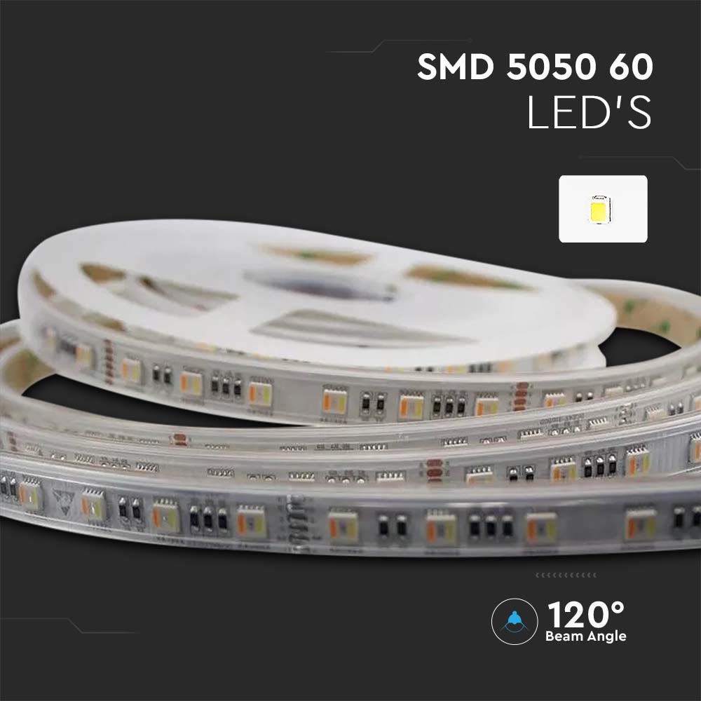 LED Strip SMD5050 - 60LED 24V IP65 3in1  RGB