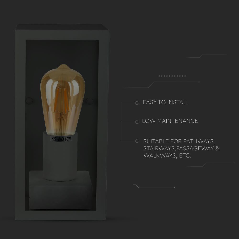 Wall Lamp 1*E27 Matt Nero Clear Glass img 3