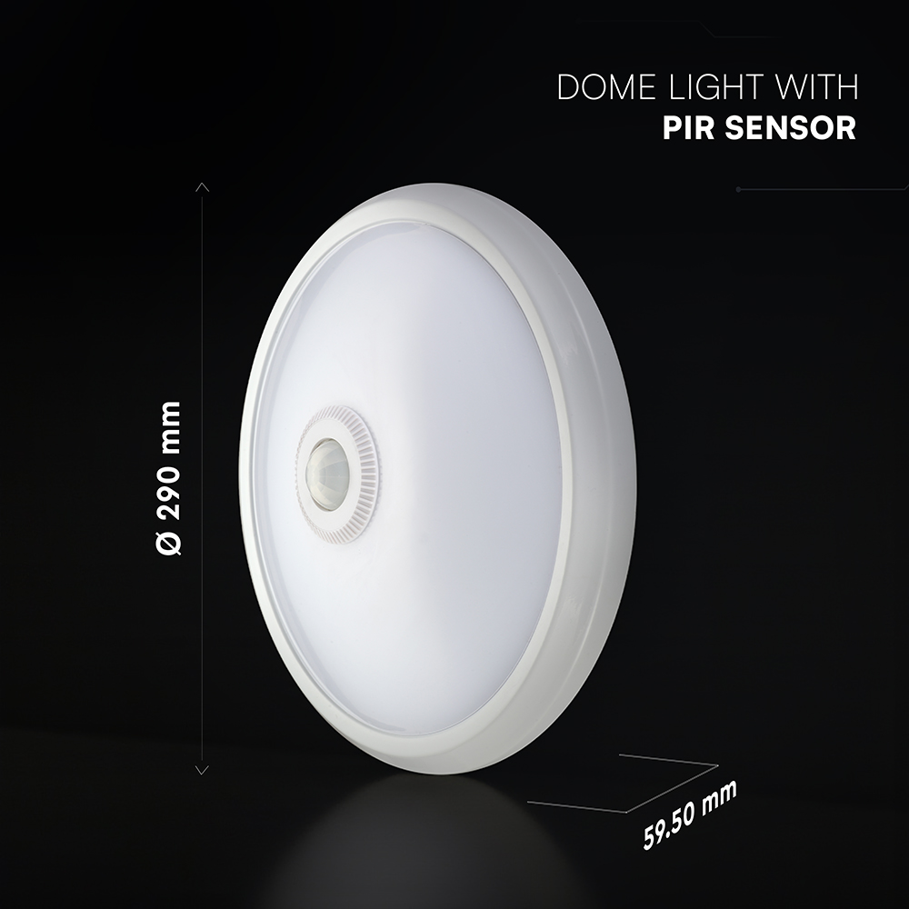 LED Dome Light - CREE CHIP 12W Sensor 4000K