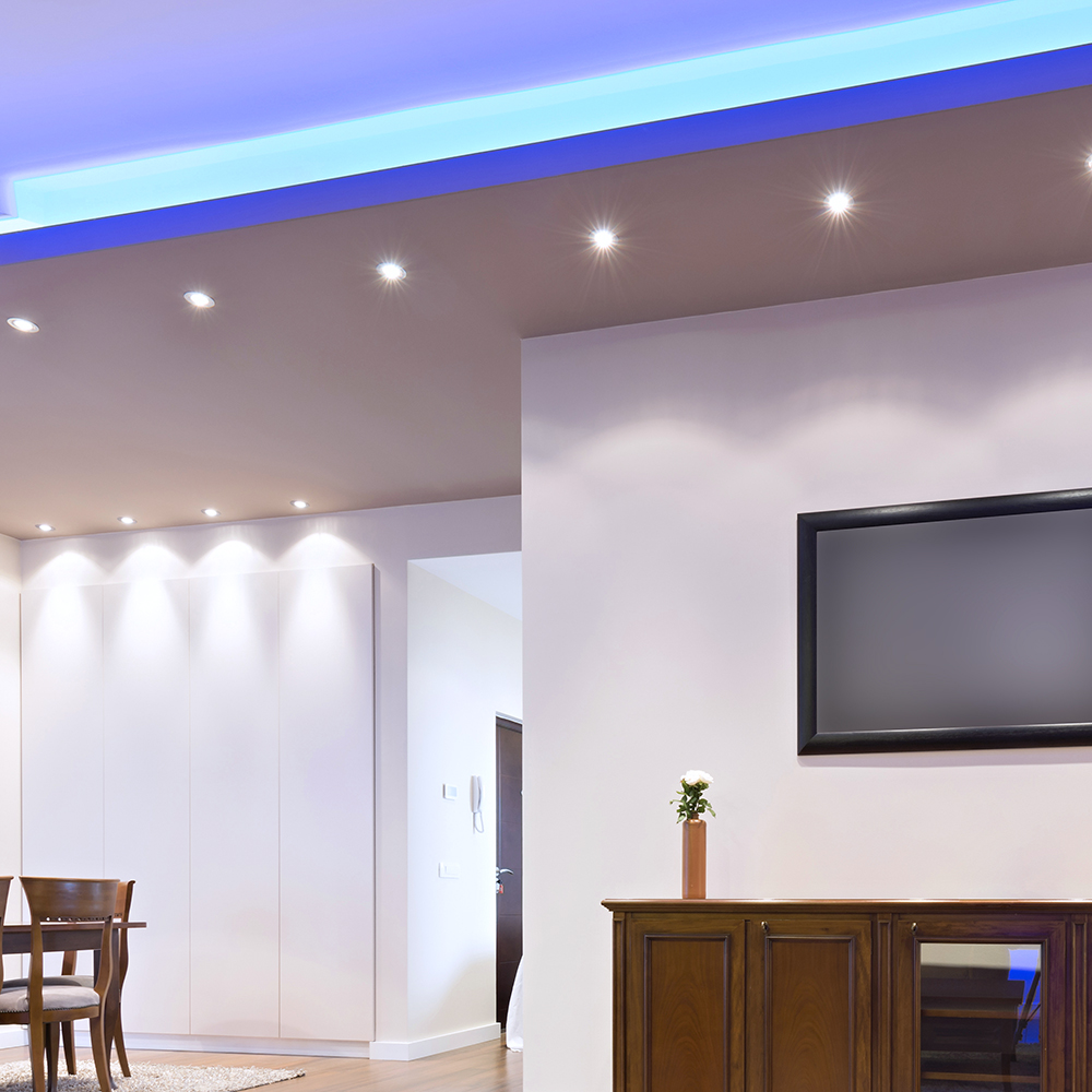 Faretti - 6W GU10 Ripple Plastic 3000K 110° Dimmable