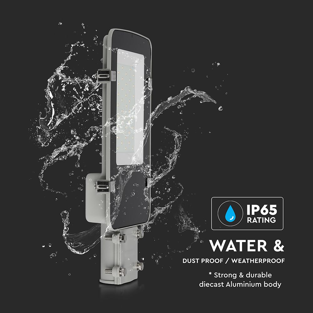 LED Street Light SAMSUNG CHIP - 50W A Grey Body 6500K img 2