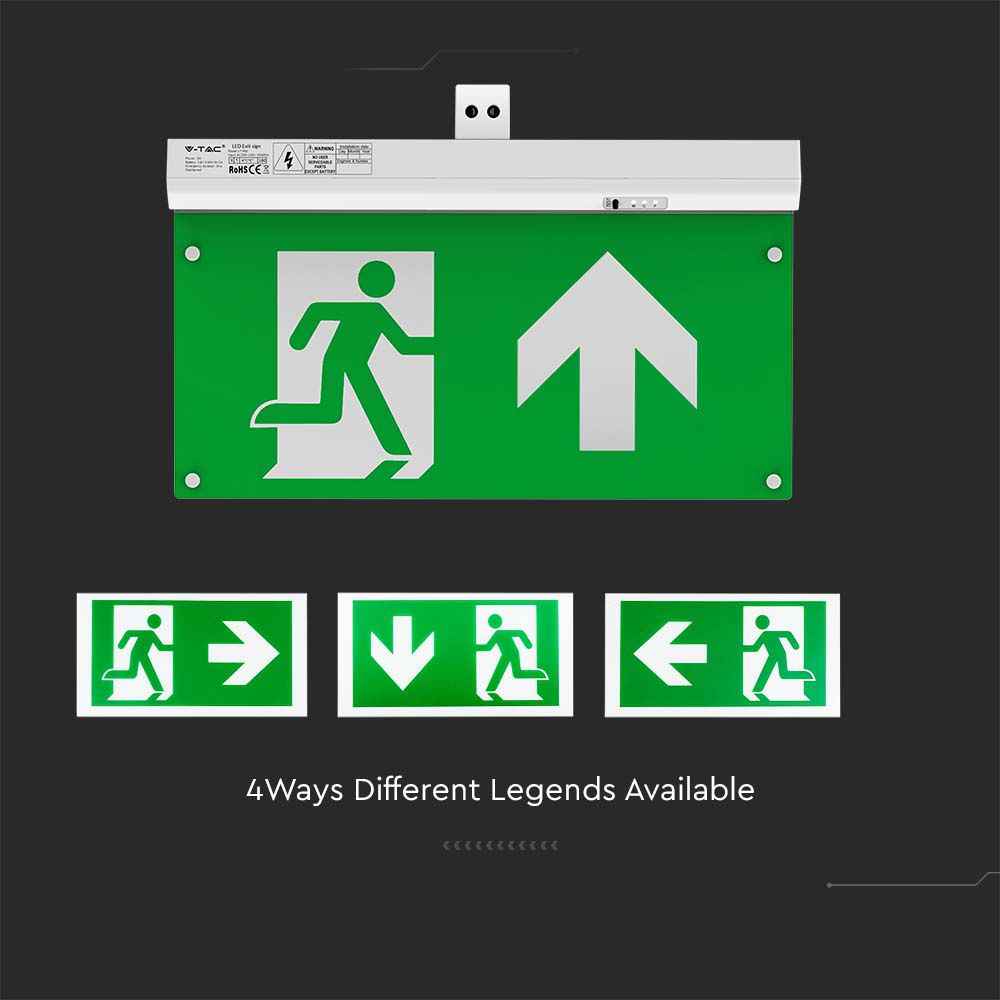 4in1 Emergency Exit Light With Self Test Button RF Control img 3