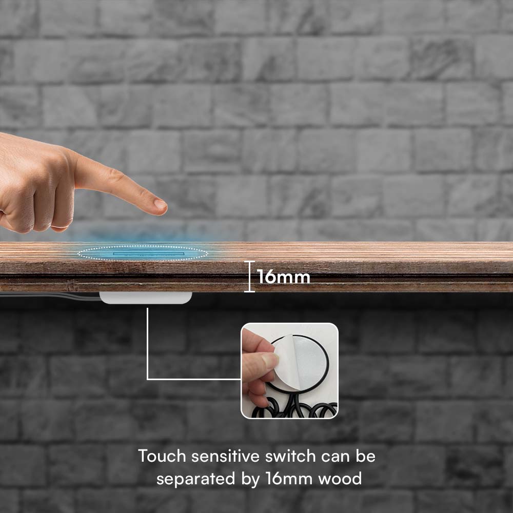 Hidden Touch Dimmer Switch For LED Strip Light White Body img 2