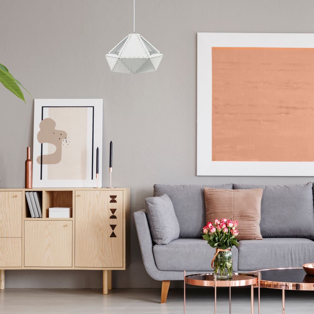 Pendente Light Pastel Prism Bianco 310 x 180 mm