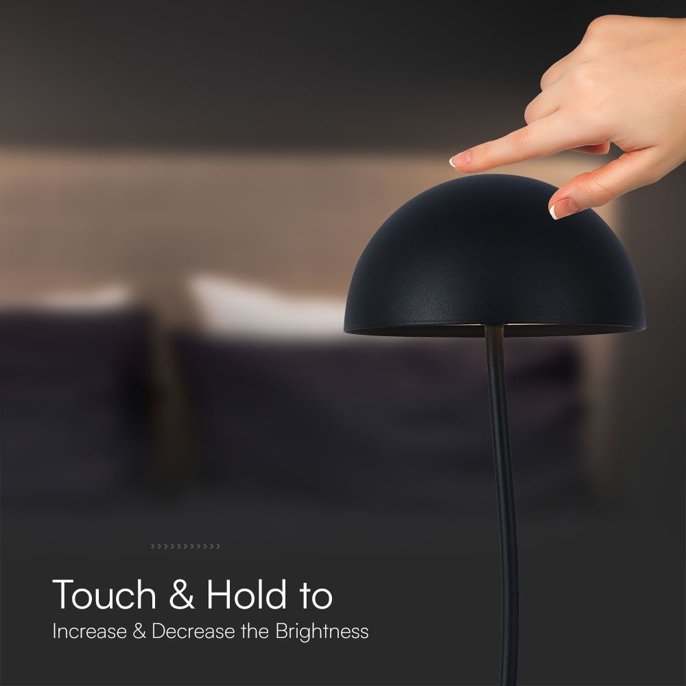 3W LED Table Lamp 3000K Black Body img 1