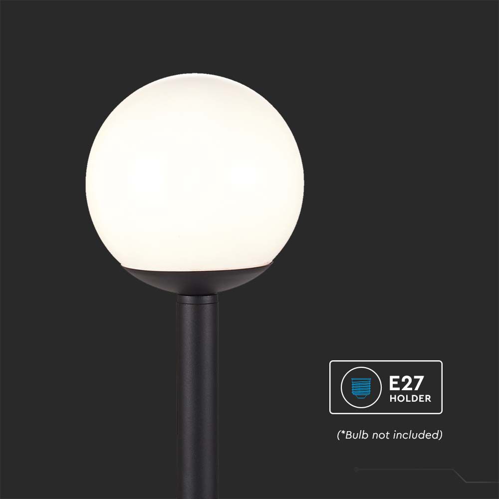 Stand Lamp 1*E27 Matt Black Opal Plastic C Ball