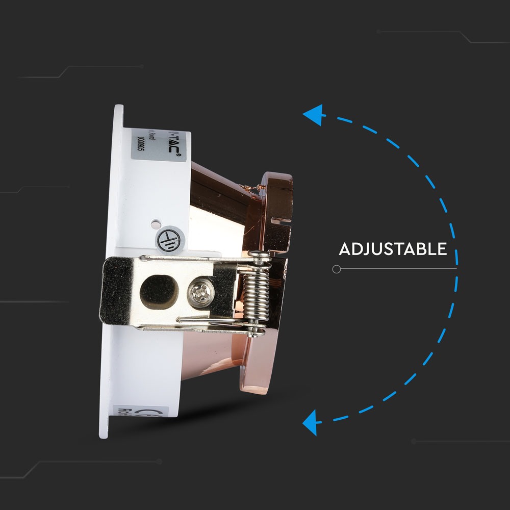 Fitting White+Rose Gold Round img 2