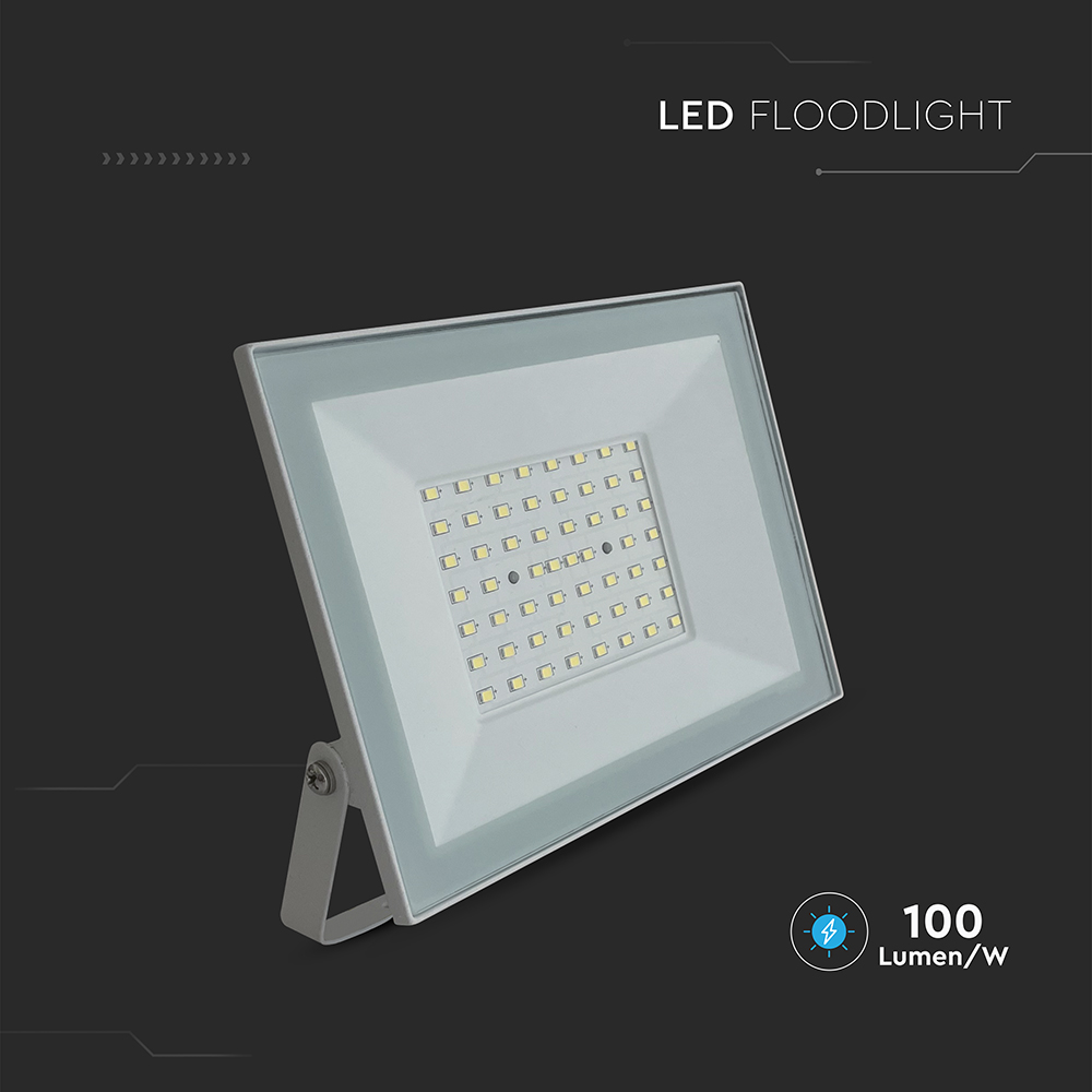 50W LED Floodlight 4000K White Body img 3