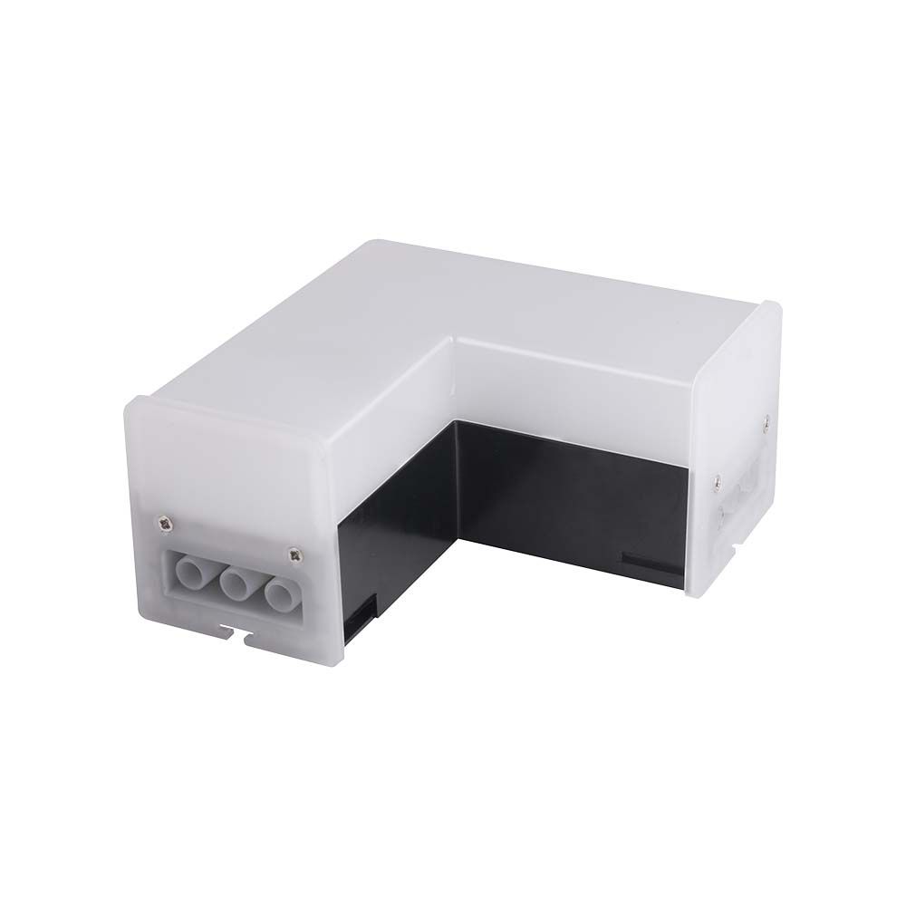 Connettore LED Lineare a L 8W Colore Nero 4000K