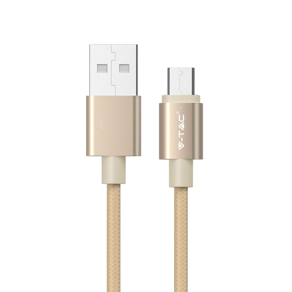 1m. Micro USB Cavo colore oro Platinum Series