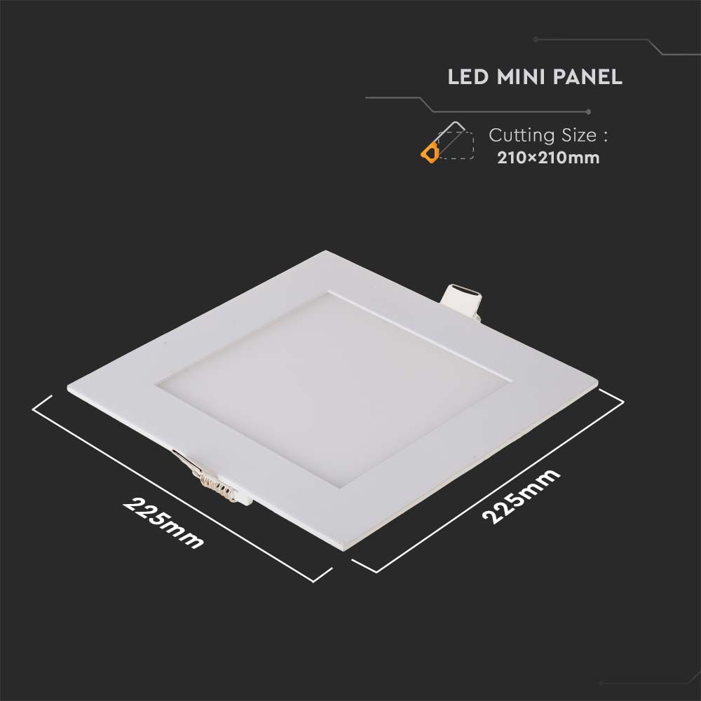 18W LED Premium pannel Down Square 6400K