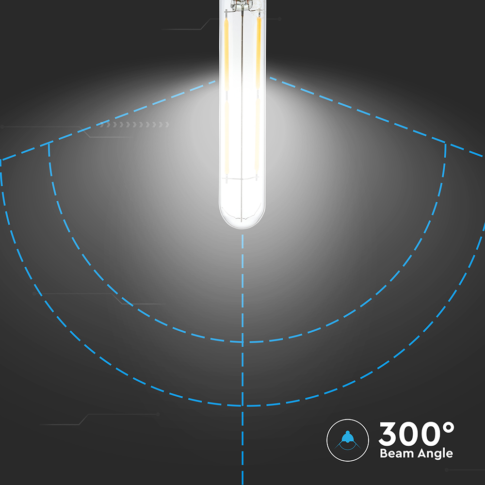 LED Bulb - 4W E14 T20 Filament Clear Glass 6500K img 1