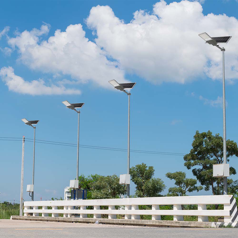 30W LED Solar Street Light Bridgelux Chip 4000K