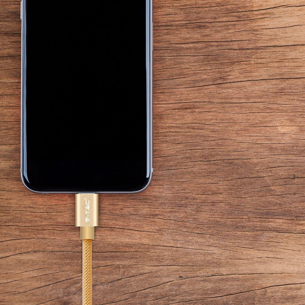 1m. Micro USB Cavo colore oro Platinum Series img 1