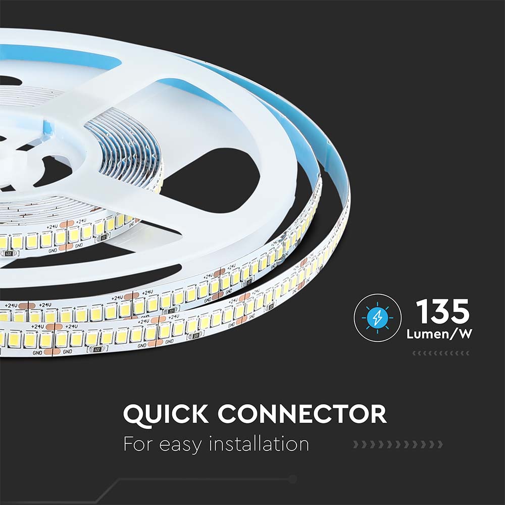 LED Strip SMD2835 - 238 LEDs 24V IP20 6400K  135LM/W img 1