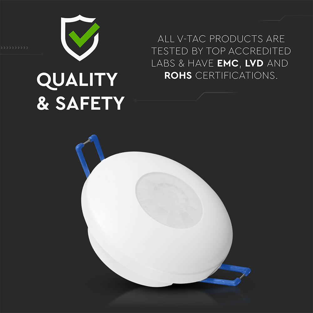 PIR Ceiling Sensor 2IN1 White Body img 3