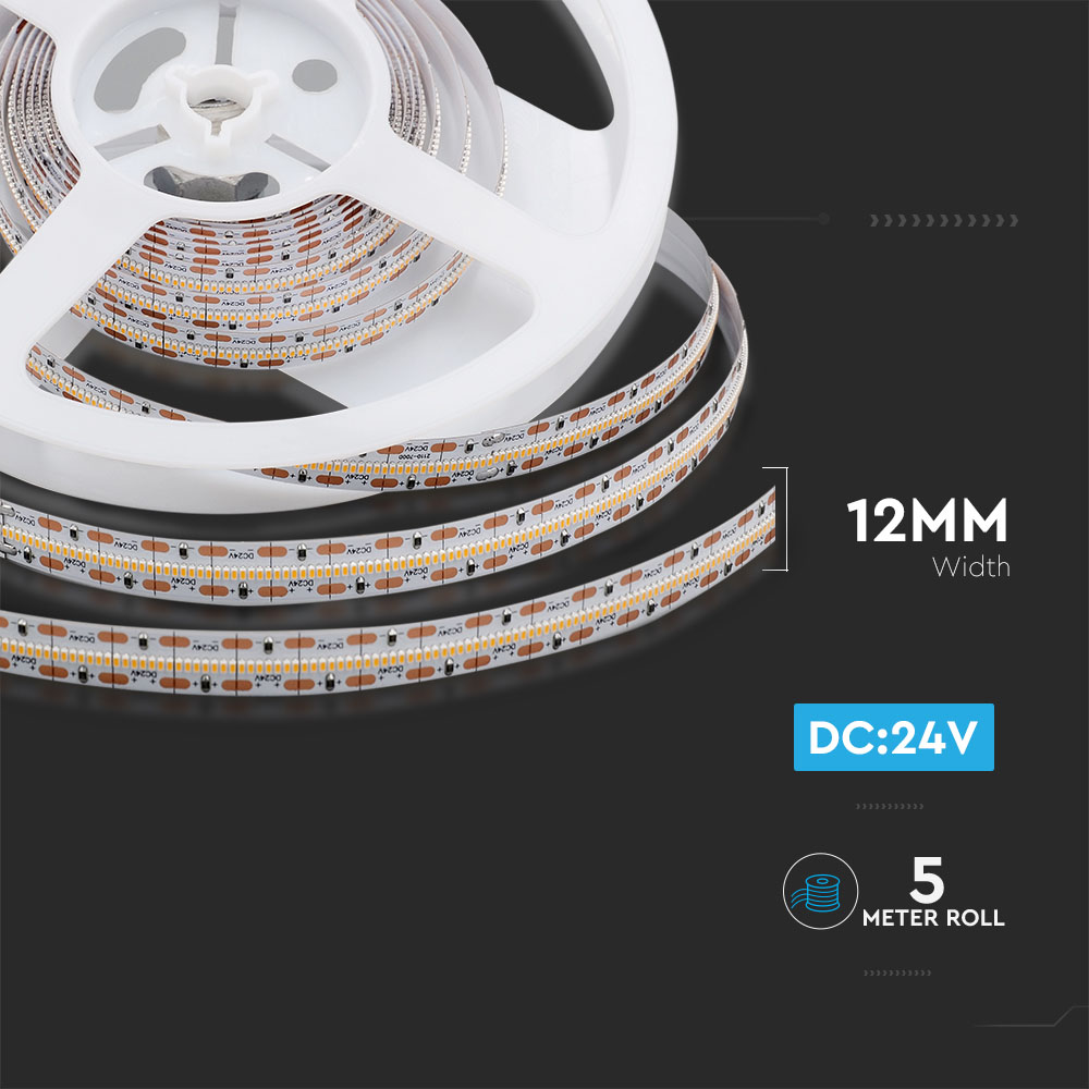 LED Striscia 700 LEDs 24V IP20 6400K CRI>90 Real Color img 3