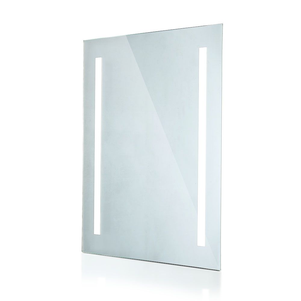6W  Mirror Light Rectangle Chrome With Pull Cord Switch 700*500*35mm IP44 Anti Fog 6400K  24W Heater