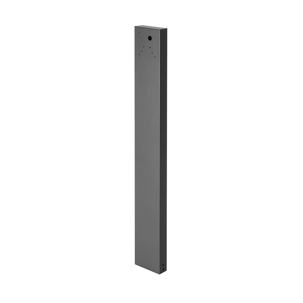 Pole For Solar Outdoor Bollard 100*35*800MM Black Body