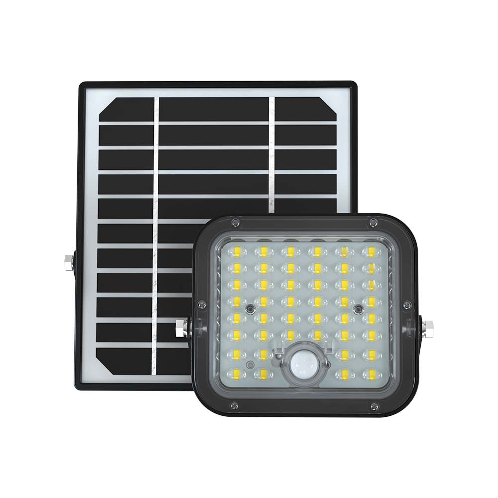 10W LED Solar Floodlight LiFePo Battery 3.7V Black  img 2