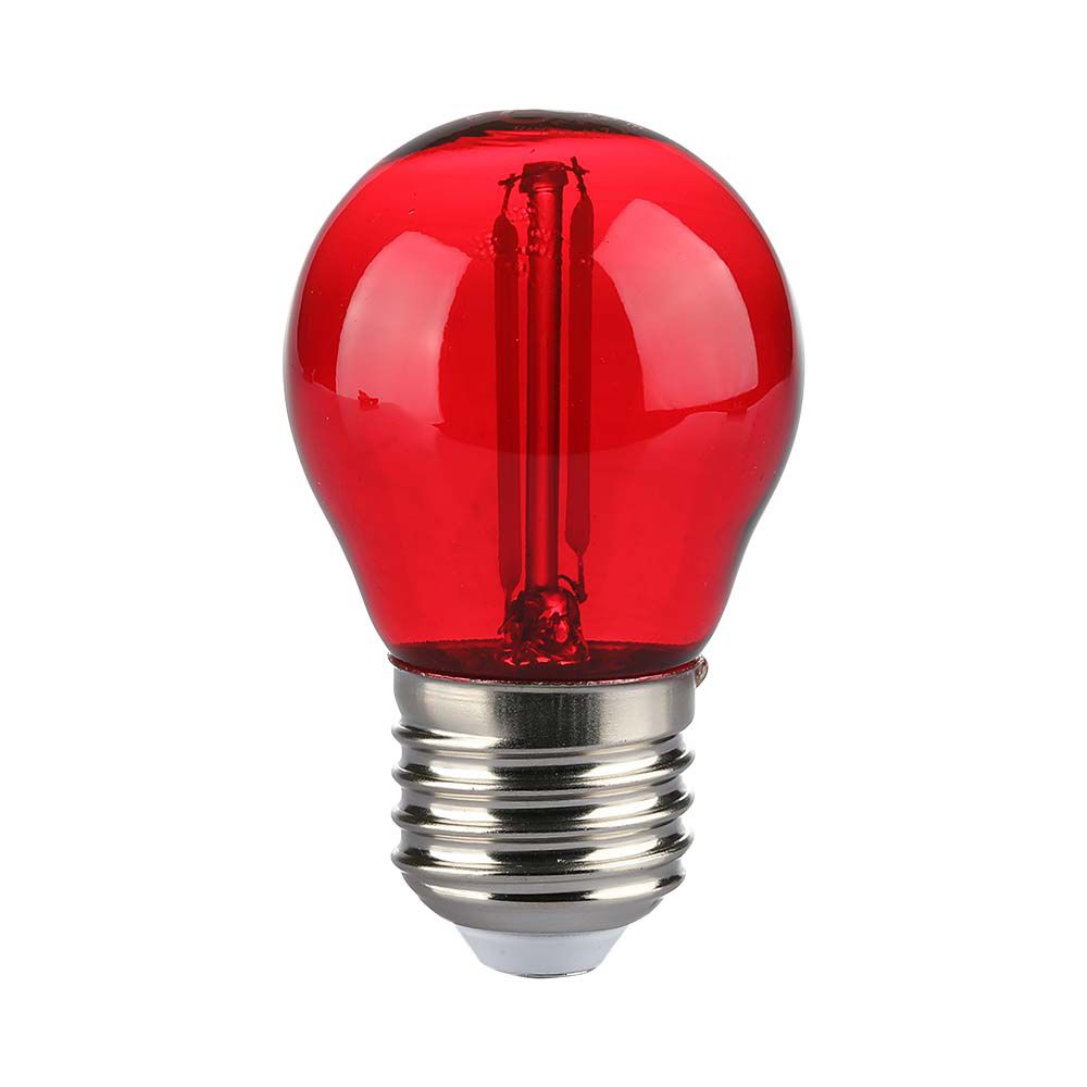 LED - 2W Filament E27 G45 Red