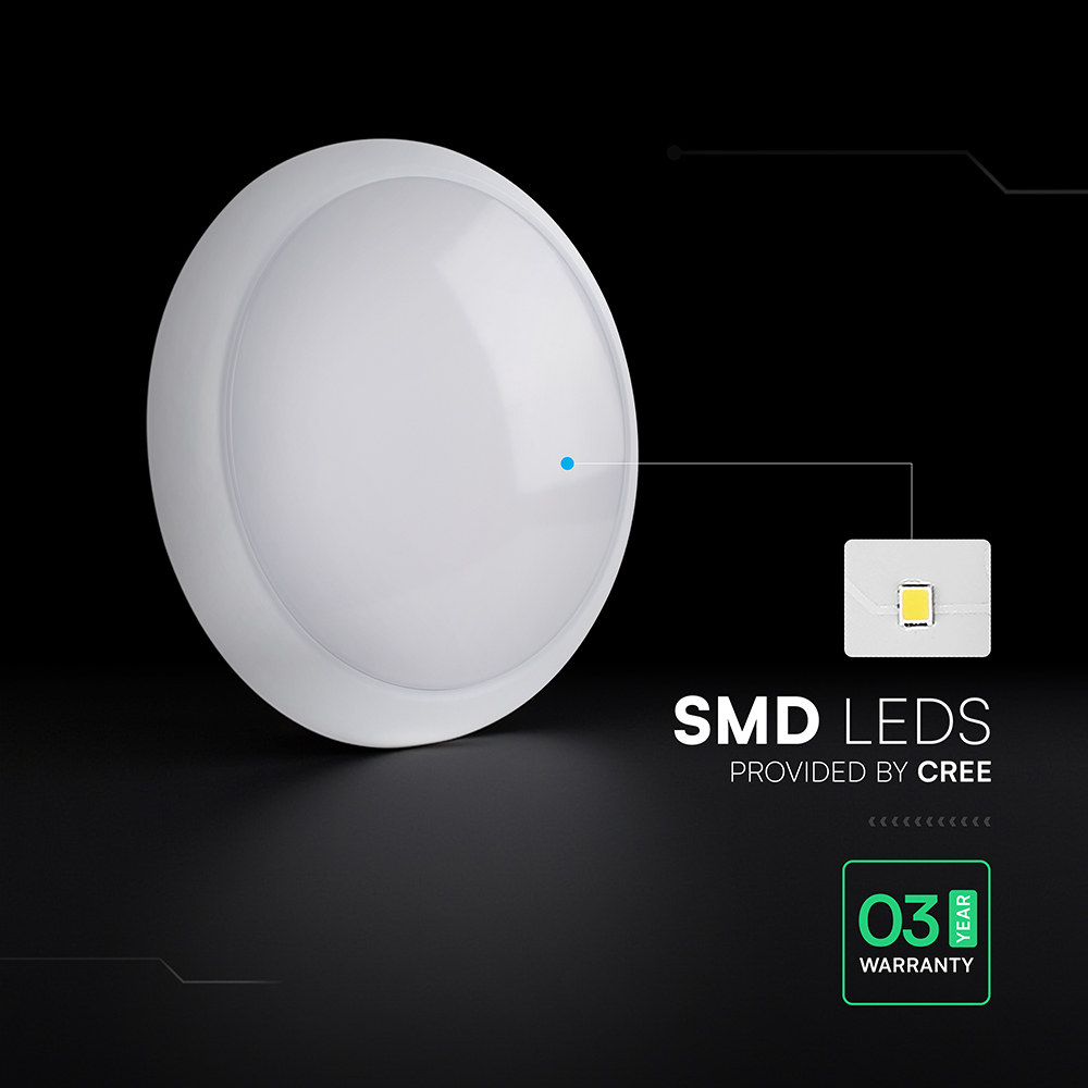 LED Dome Light - CREE CHIP 8W/16W/20W 3IN1 RD IP65 Emergency/Sensor img 7