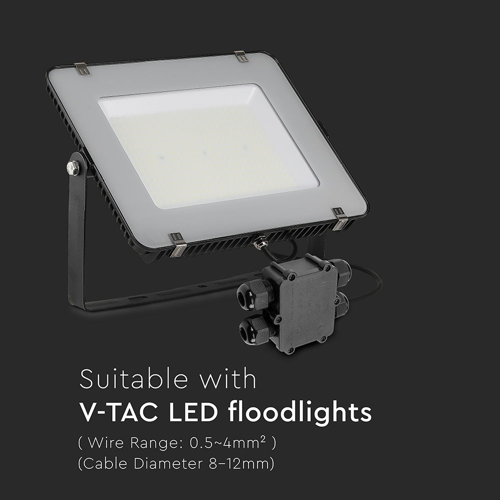 Impermeabile Nera 4 Pin Scatola di Derivazione con Terminali 8-12mm IP68 img 2