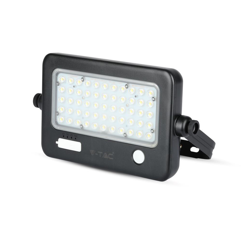 10W LED Proiettore Solare Corpo Nero 4000K