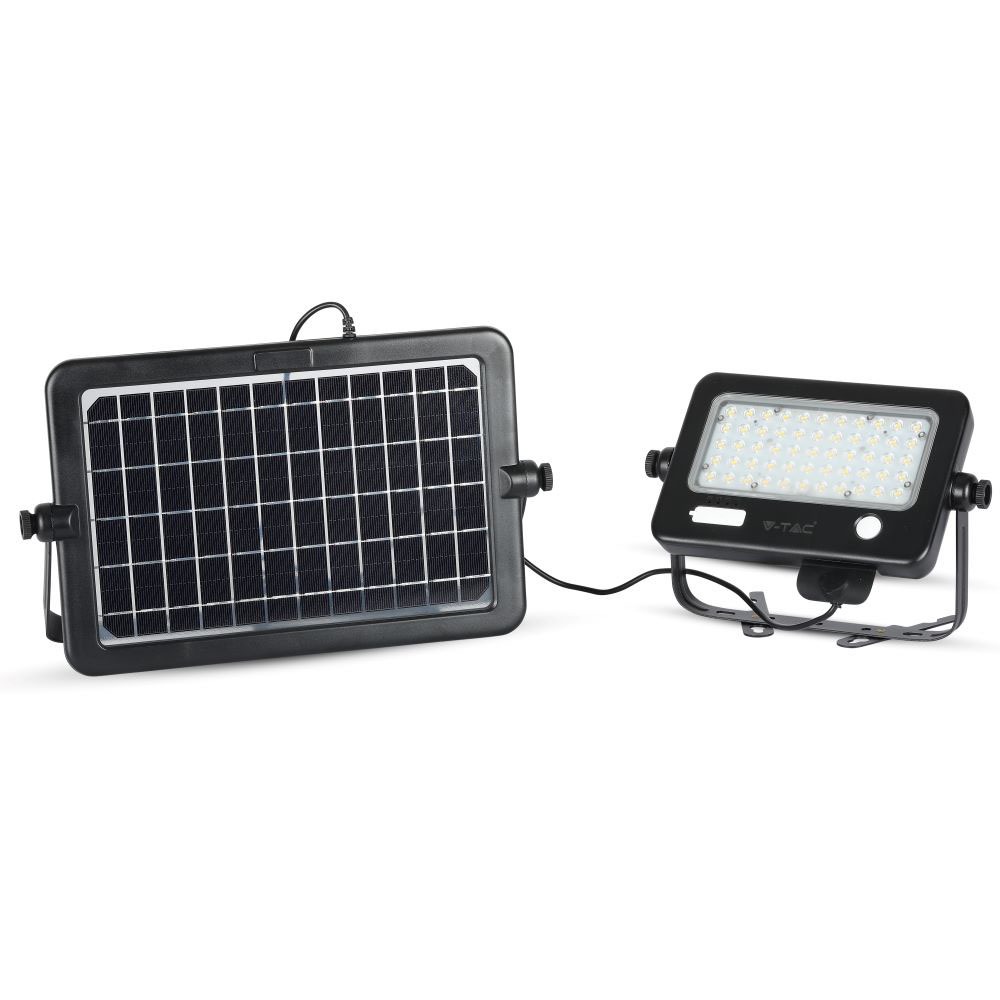 10W LED Proiettore Solare Corpo Nero 4000K img 2