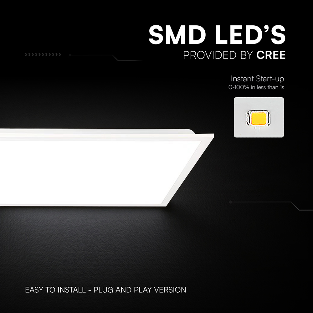 LED Panel 40W CREE CHIP 1200x300mm Backlit 120Lm/W 6500K 6PCS/SET img 1