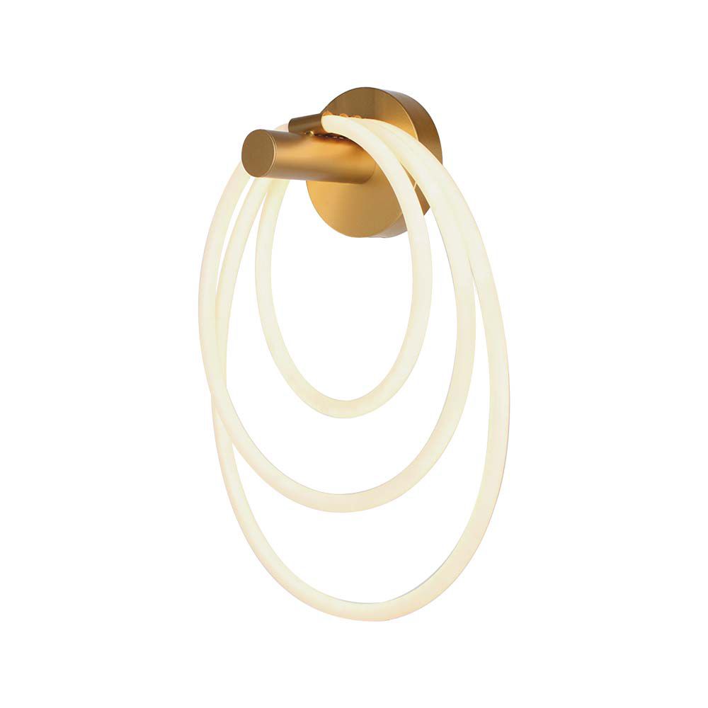 Lampada LED da Muro 14W 350*180*500mm in Metallo e Silicone Colore Oro 3000K