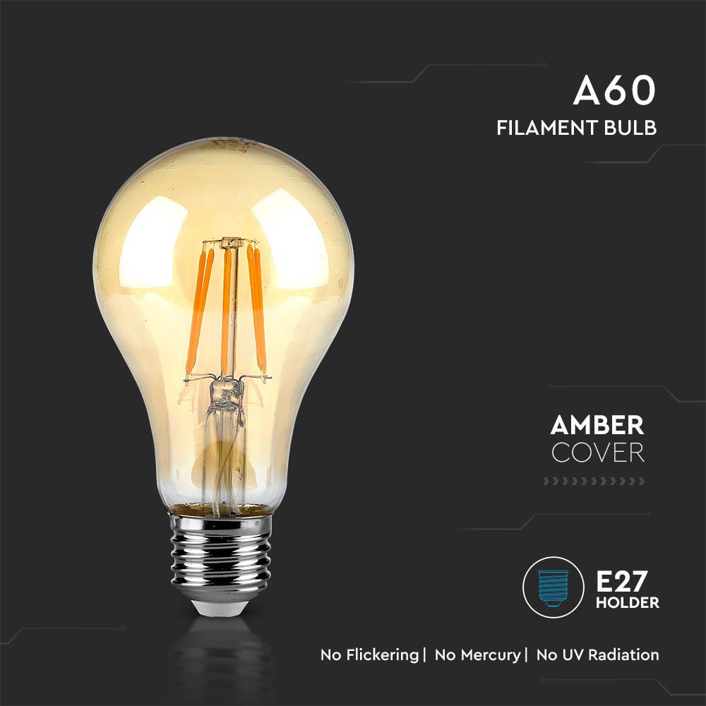 10WFilament E27 ?60 Amber Cover 2200K