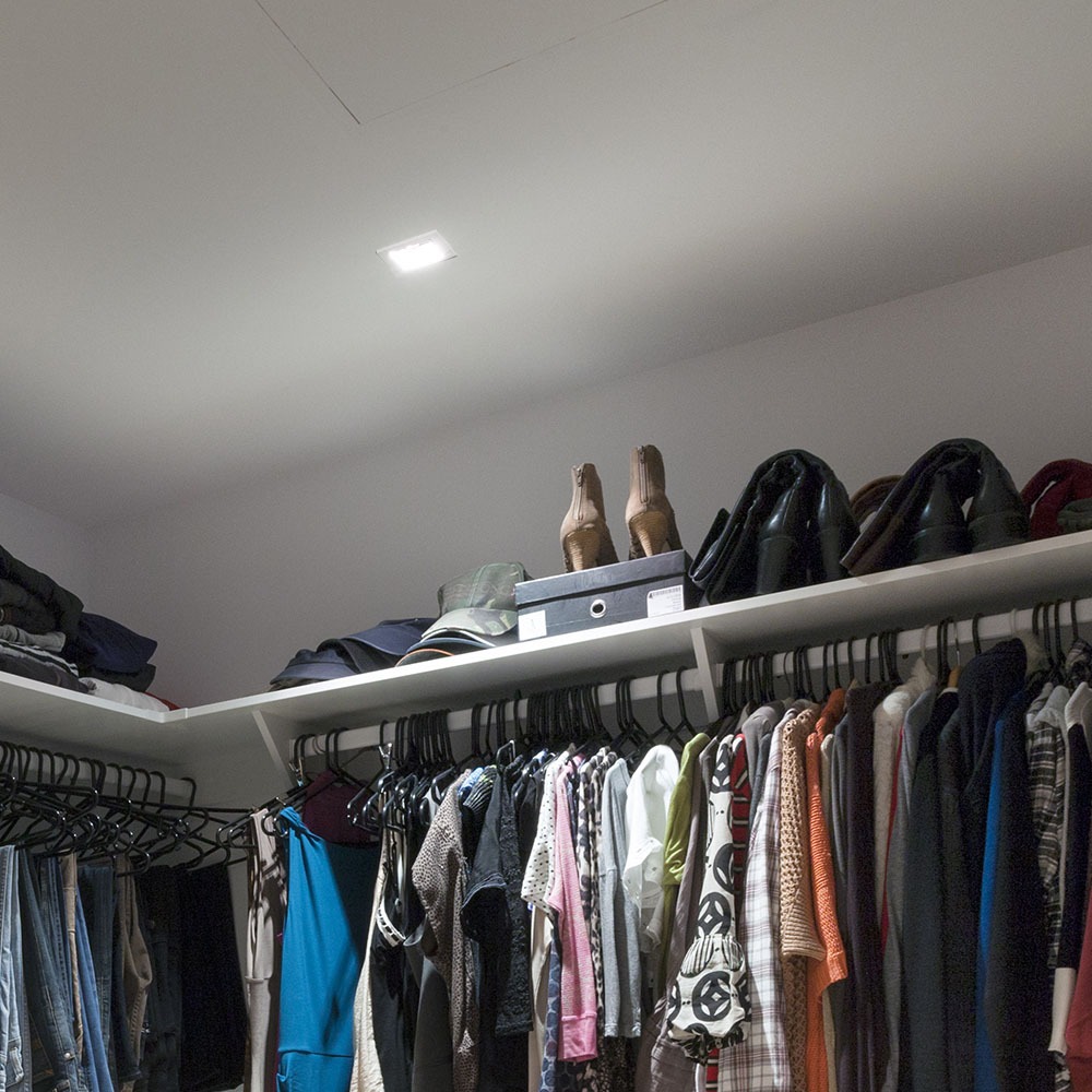 GU10 Corpo Quadrato Bianco