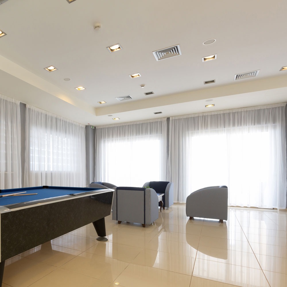 GU10 Fitting White+Black Square