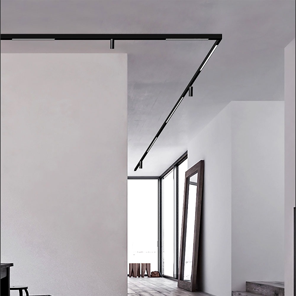 20W LED Magnetico SMD lineare nero IP20 24V 4000K