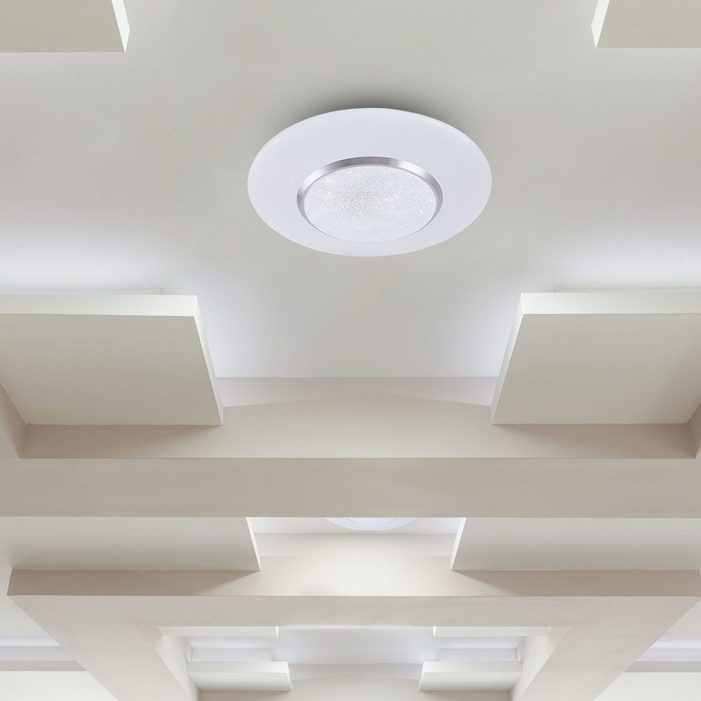 Plafoniera LED Rotonda 60W con Telecomando Cambia Colore 3 in 1 Effetto Stellato img 1