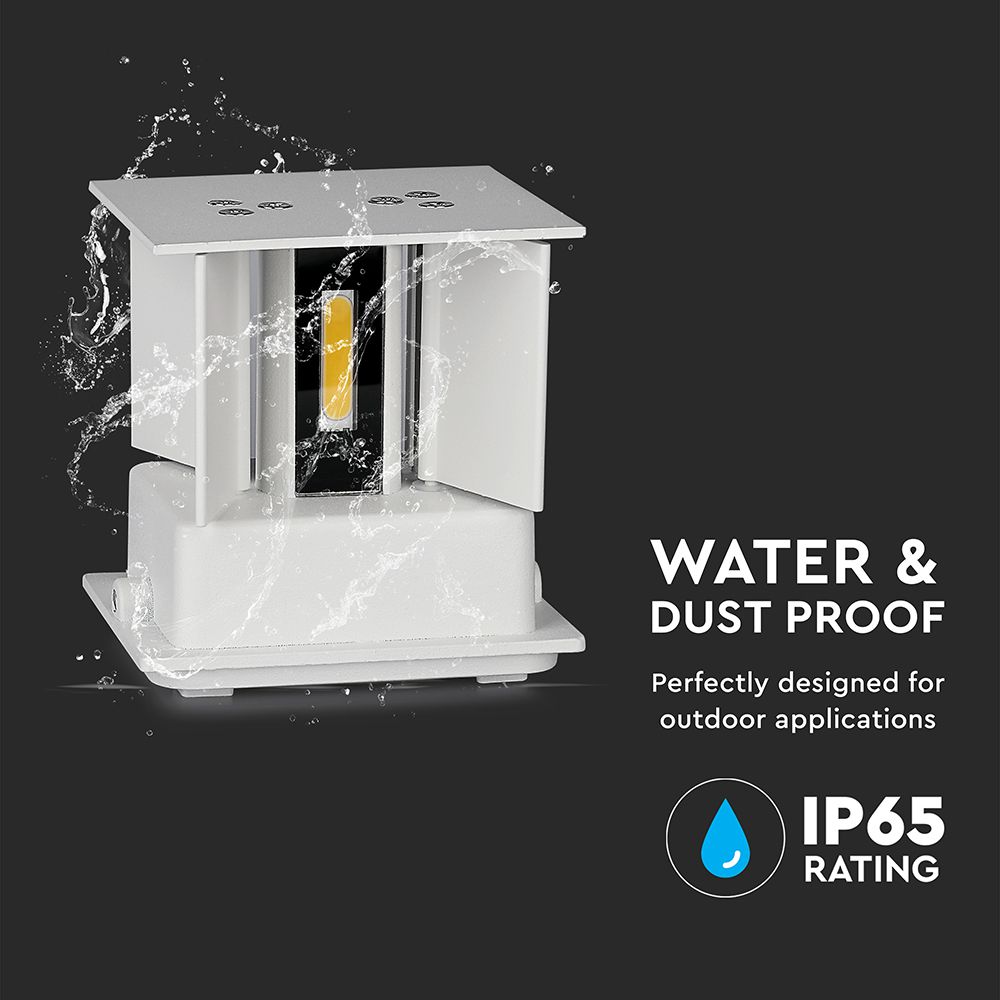 5W Wall Lamp With Bridglux Chip White Body Square IP65 3000K img 2