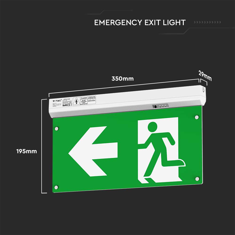 4in1 Emergency Exit Light With Self Test Button RF Control
